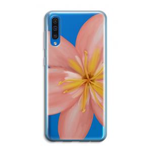 CaseCompany Pink Ellila Flower: Samsung Galaxy A50 Transparant Hoesje