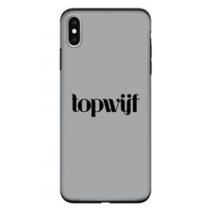 CaseCompany Topwijf Grijs Zwart: iPhone XS Max Tough Case