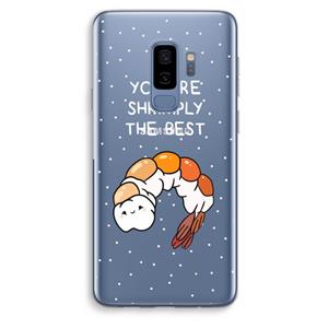 CaseCompany You're Shrimply The Best: Samsung Galaxy S9 Plus Transparant Hoesje