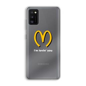 CaseCompany I'm lovin' you: Samsung Galaxy A41 Transparant Hoesje