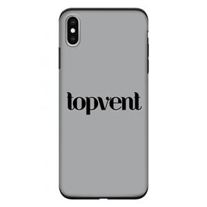 CaseCompany Topvent Grijs Zwart: iPhone XS Max Tough Case