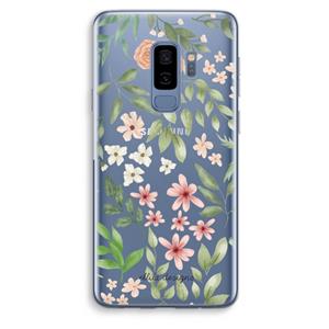 CaseCompany Botanical sweet flower heaven: Samsung Galaxy S9 Plus Transparant Hoesje