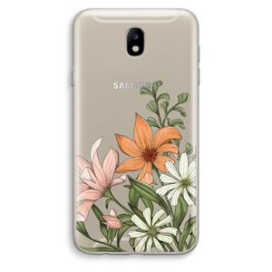CaseCompany Floral bouquet: Samsung Galaxy J7 (2017) Transparant Hoesje