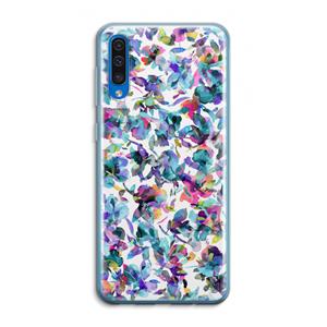CaseCompany Hibiscus Flowers: Samsung Galaxy A50 Transparant Hoesje