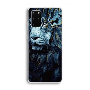 CaseCompany Darkness Lion: Samsung Galaxy S20 Plus Transparant Hoesje