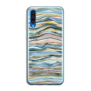 CaseCompany Watercolor Agate: Samsung Galaxy A50 Transparant Hoesje