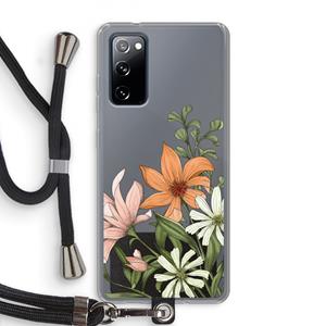 CaseCompany Floral bouquet: Samsung Galaxy S20 FE / S20 FE 5G Transparant Hoesje met koord