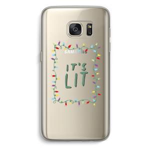 CaseCompany It's Lit: Samsung Galaxy S7 Transparant Hoesje