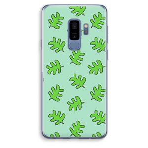 CaseCompany Groene blaadjes: Samsung Galaxy S9 Plus Transparant Hoesje