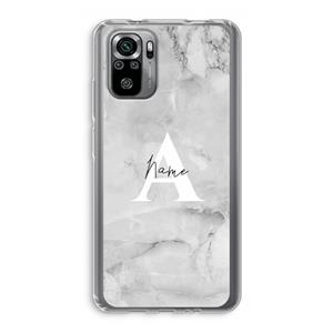 CaseCompany Ivory Marble: Xiaomi Redmi Note 10S Transparant Hoesje