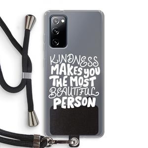 CaseCompany The prettiest: Samsung Galaxy S20 FE / S20 FE 5G Transparant Hoesje met koord