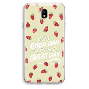 CaseCompany Don't forget to have a great day: Samsung Galaxy J7 (2017) Transparant Hoesje