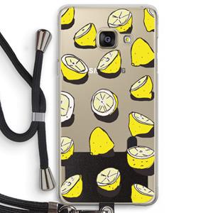 CaseCompany When Life Gives You Lemons...: Samsung Galaxy A3 (2016) Transparant Hoesje met koord