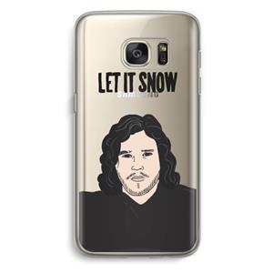 CaseCompany Let It Snow: Samsung Galaxy S7 Transparant Hoesje