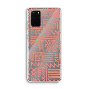CaseCompany Marrakech Pink: Samsung Galaxy S20 Plus Transparant Hoesje