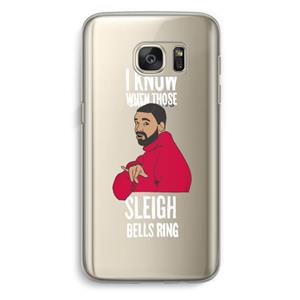 CaseCompany Sleigh Bells Ring: Samsung Galaxy S7 Transparant Hoesje