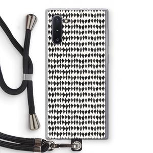 CaseCompany Crazy shapes: Samsung Galaxy Note 10 Transparant Hoesje met koord