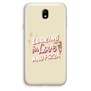 CaseCompany Pizza is the answer: Samsung Galaxy J7 (2017) Transparant Hoesje
