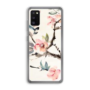 CaseCompany Japanse bloemen: Samsung Galaxy A41 Transparant Hoesje