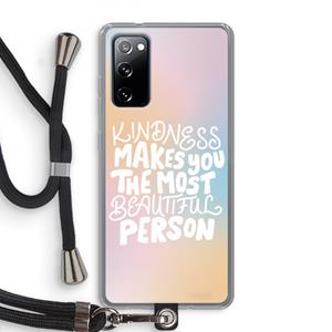 CaseCompany The prettiest: Samsung Galaxy S20 FE / S20 FE 5G Transparant Hoesje met koord