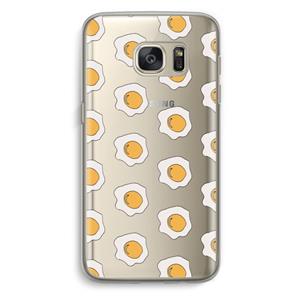 CaseCompany Bacon to my eggs #1: Samsung Galaxy S7 Transparant Hoesje