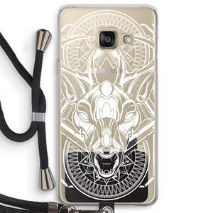 CaseCompany Oh Deer: Samsung Galaxy A3 (2016) Transparant Hoesje met koord