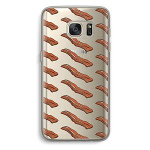 CaseCompany Bacon to my eggs #2: Samsung Galaxy S7 Transparant Hoesje