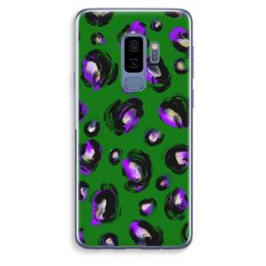 CaseCompany Green Cheetah: Samsung Galaxy S9 Plus Transparant Hoesje