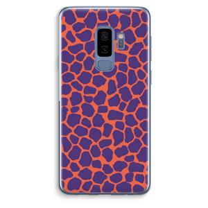 CaseCompany Purple Giraffe: Samsung Galaxy S9 Plus Transparant Hoesje