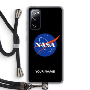 CaseCompany NASA: Samsung Galaxy S20 FE / S20 FE 5G Transparant Hoesje met koord