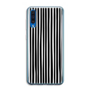 CaseCompany Stripes: Samsung Galaxy A50 Transparant Hoesje