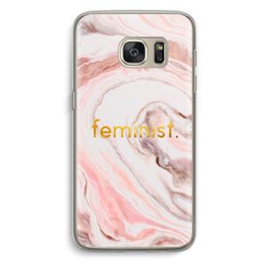 CaseCompany Feminist: Samsung Galaxy S7 Transparant Hoesje