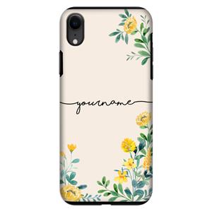 CaseCompany Gele bloemen: iPhone XR Tough Case