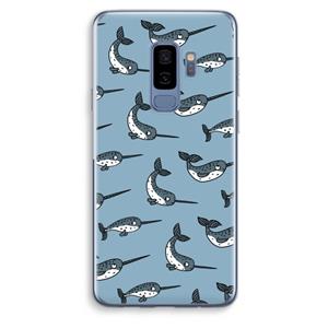 CaseCompany Narwhal: Samsung Galaxy S9 Plus Transparant Hoesje