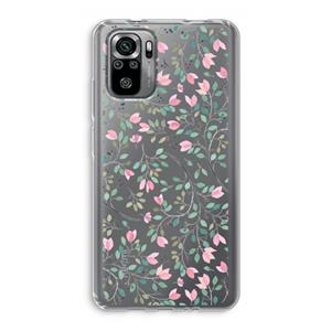 CaseCompany Sierlijke bloemen: Xiaomi Redmi Note 10S Transparant Hoesje