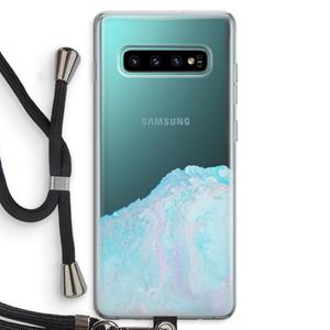 CaseCompany Fantasie pastel: Samsung Galaxy S10 Plus Transparant Hoesje met koord