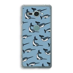 CaseCompany Narwhal: Sony Xperia XZ2 Compact Transparant Hoesje