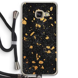 CaseCompany Terrazzo N°7: Samsung Galaxy A3 (2016) Transparant Hoesje met koord