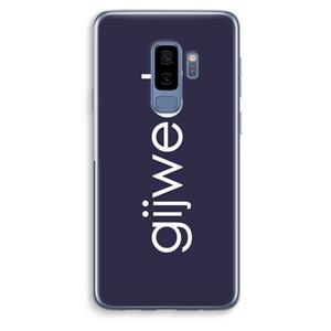 CaseCompany Gijweet: Samsung Galaxy S9 Plus Transparant Hoesje