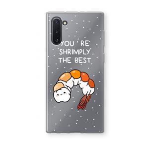 CaseCompany You're Shrimply The Best: Samsung Galaxy Note 10 Transparant Hoesje
