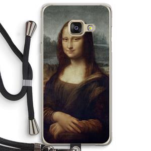 CaseCompany Mona Lisa: Samsung Galaxy A3 (2016) Transparant Hoesje met koord
