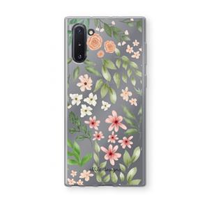 CaseCompany Botanical sweet flower heaven: Samsung Galaxy Note 10 Transparant Hoesje