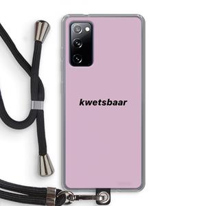 CaseCompany kwetsbaar: Samsung Galaxy S20 FE / S20 FE 5G Transparant Hoesje met koord