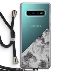 CaseCompany Onweer: Samsung Galaxy S10 Plus Transparant Hoesje met koord