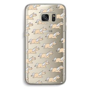 CaseCompany Ponys: Samsung Galaxy S7 Transparant Hoesje