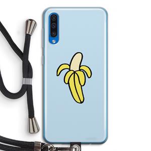 CaseCompany Banana: Samsung Galaxy A50 Transparant Hoesje met koord