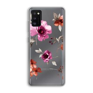 CaseCompany Geschilderde bloemen: Samsung Galaxy A41 Transparant Hoesje