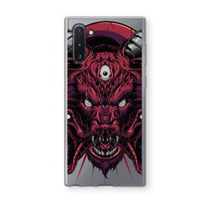 CaseCompany Hell Hound and Serpents: Samsung Galaxy Note 10 Transparant Hoesje