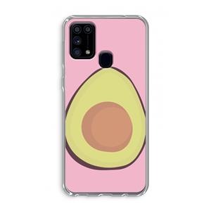 CaseCompany Avocado: Samsung Galaxy M31 Transparant Hoesje