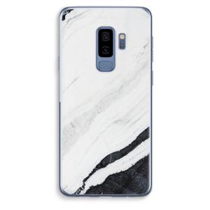 CaseCompany Elegante marmer: Samsung Galaxy S9 Plus Transparant Hoesje